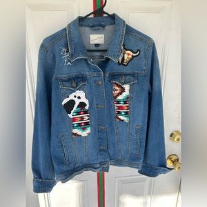 Handmade western jean jacket